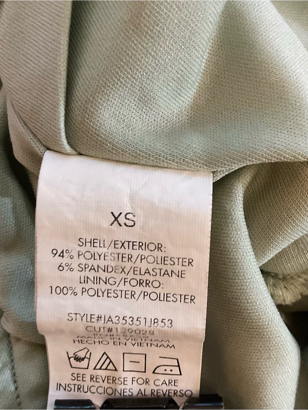 Speechless Mint Green Eyelet Fit & Flare Dress XS Tie Strap Button Front - Picture 5 of 7